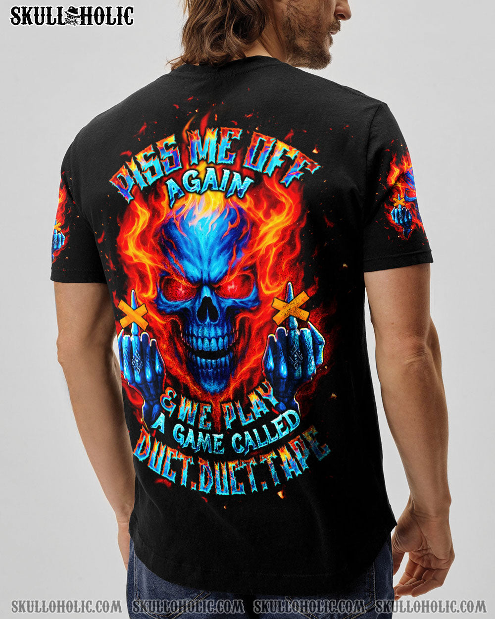 BLISSCORNERS PISS ME OFF AGAIN MADLY SKULL ALL OVER PRINT