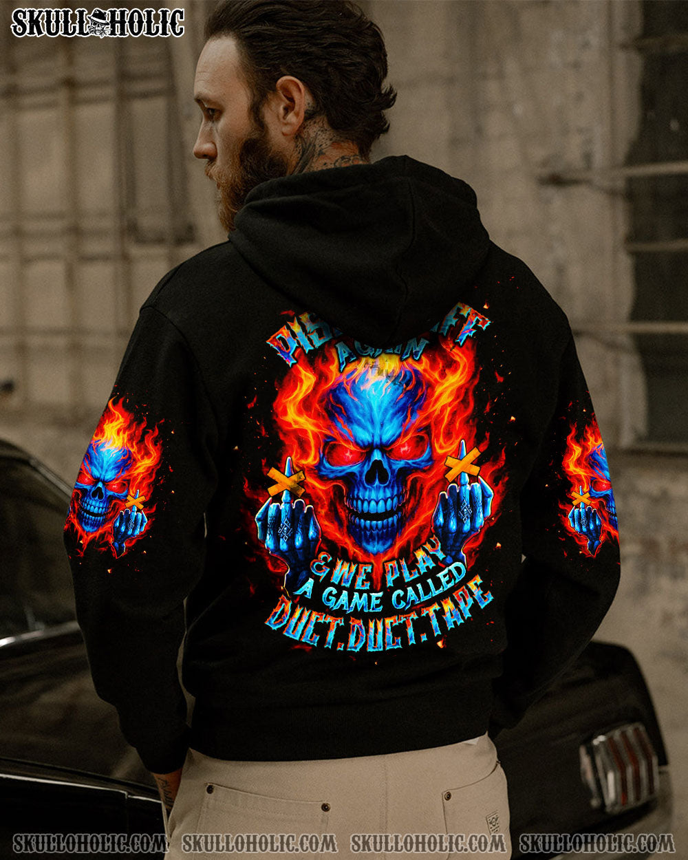 BLISSCORNERS PISS ME OFF AGAIN MADLY SKULL ALL OVER PRINT