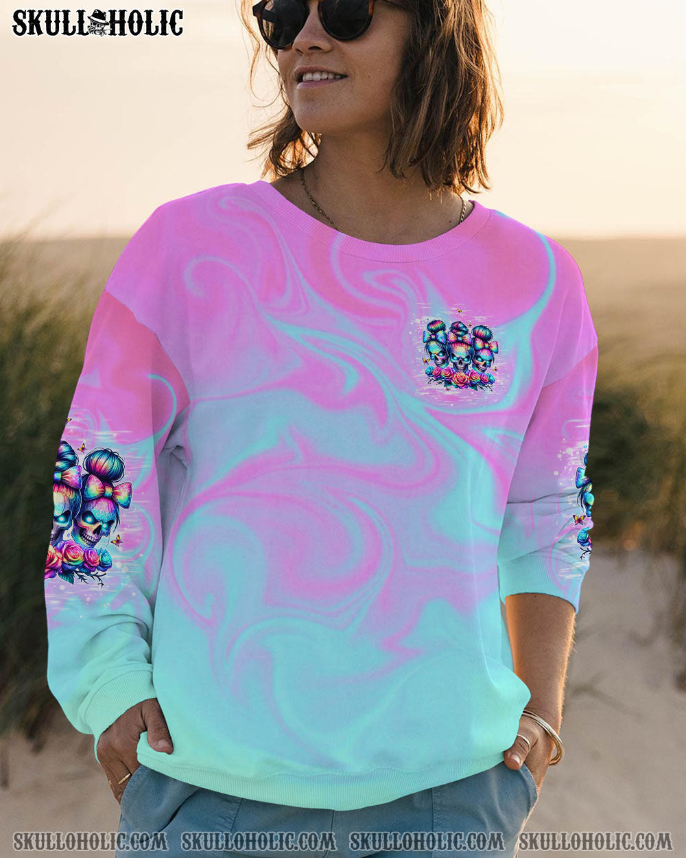 BLISSCORNERS MY GIVE A F IS BROKEN MESSY BUN ALL OVER PRINT