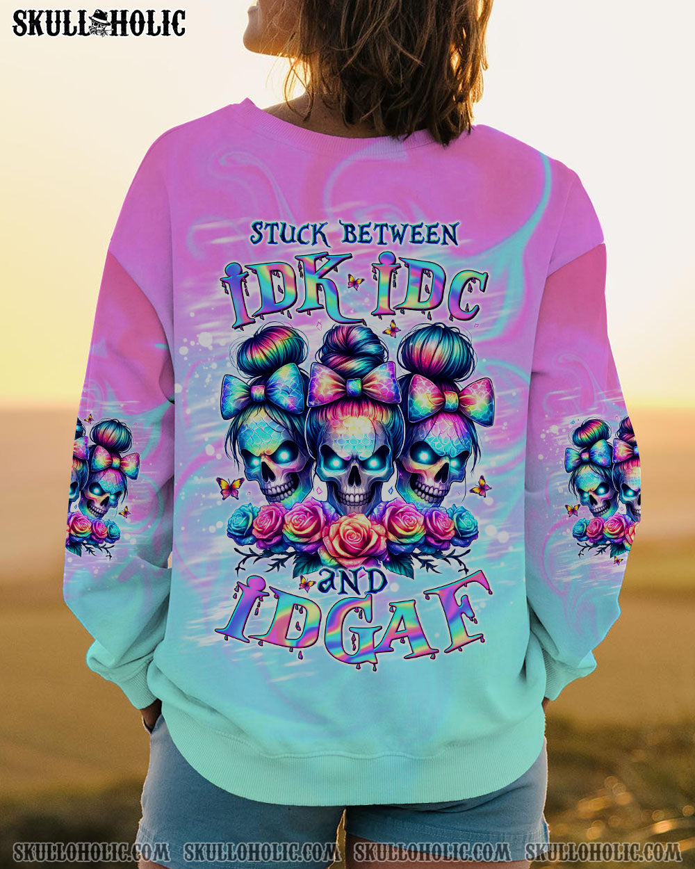 BLISSCORNERS MY GIVE A F IS BROKEN MESSY BUN ALL OVER PRINT