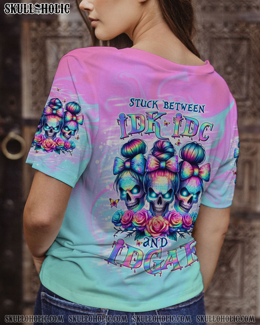 BLISSCORNERS MY GIVE A F IS BROKEN MESSY BUN ALL OVER PRINT
