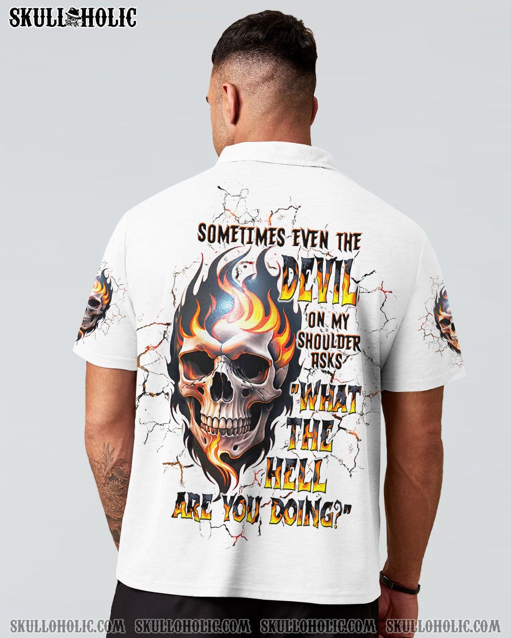 BLISSCORNERS SOMETIMES EVEN THE DEVIL ALL OVER PRINT