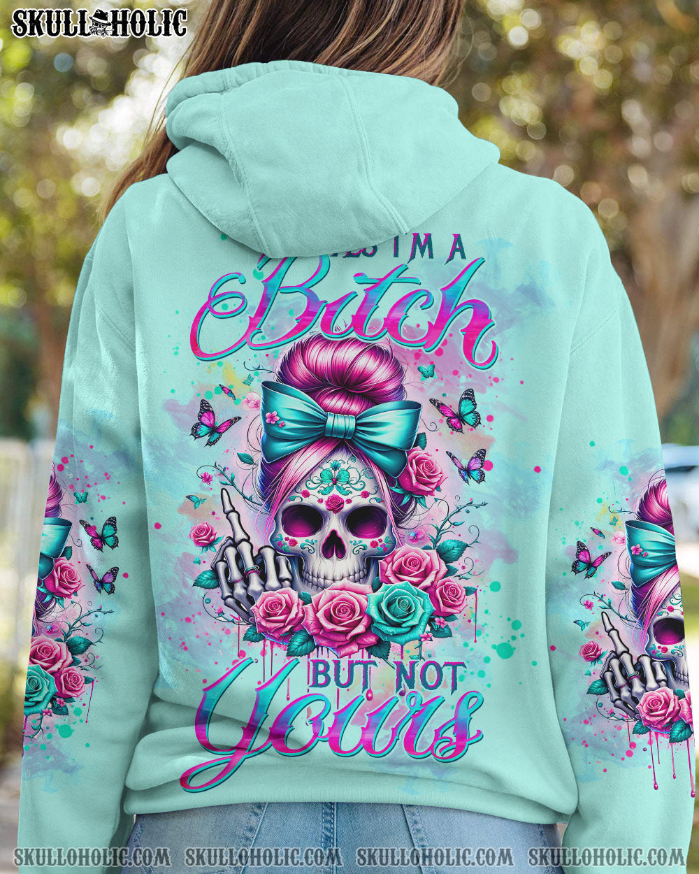 BLISSCORNERS I AM THE STORM MESSY BUN ALL OVER PRINT