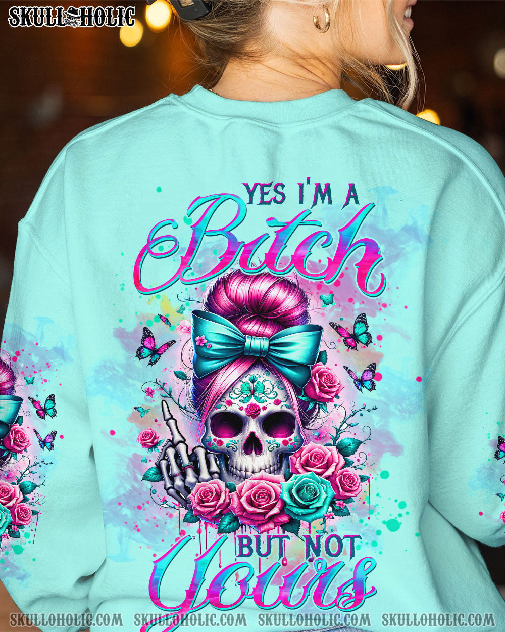 BLISSCORNERS I AM THE STORM MESSY BUN ALL OVER PRINT