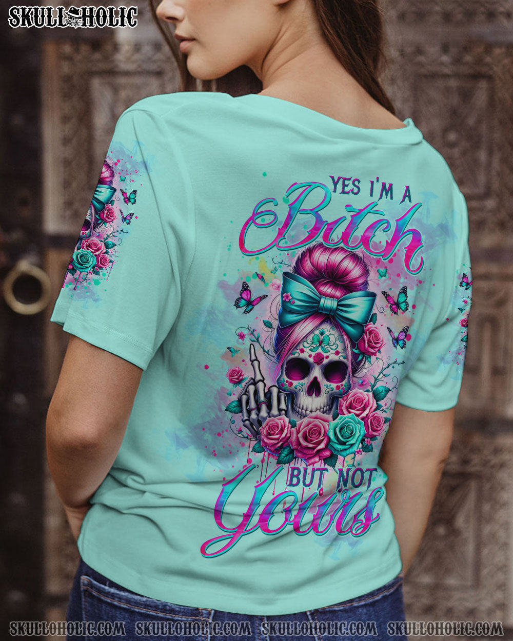 BLISSCORNERS I AM THE STORM MESSY BUN ALL OVER PRINT