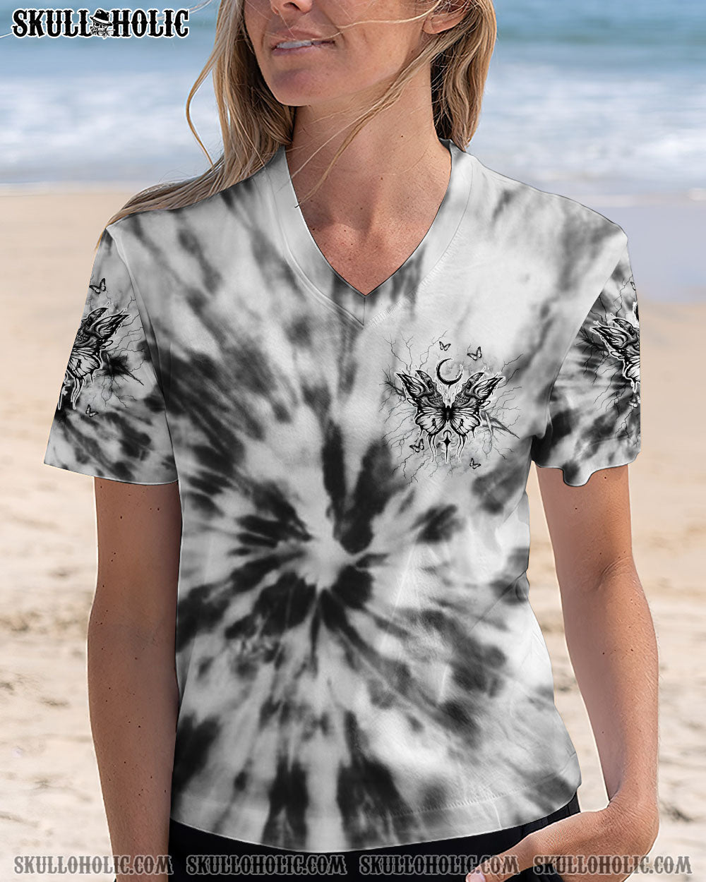 BLISSCORNERS KARMA FAIRY SKULL BUTTERFLY ALL OVER PRINT