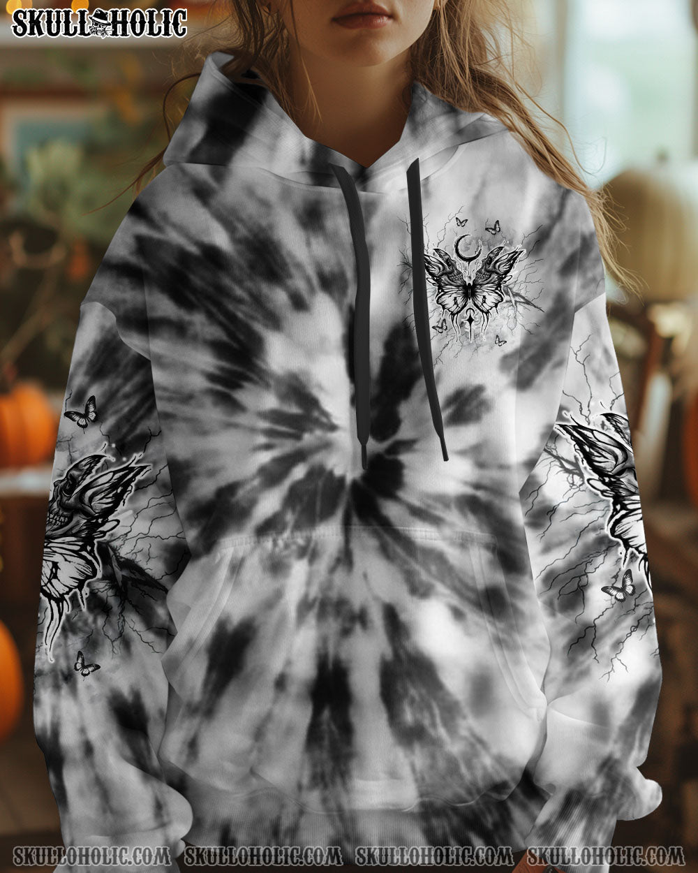 BLISSCORNERS KARMA FAIRY SKULL BUTTERFLY ALL OVER PRINT