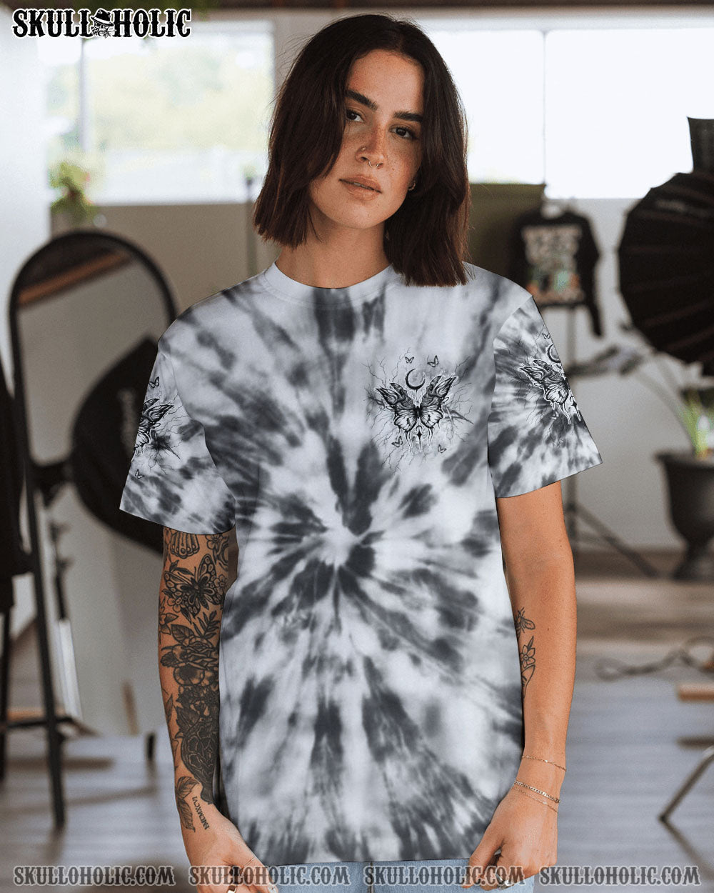 BLISSCORNERS KARMA FAIRY SKULL BUTTERFLY ALL OVER PRINT