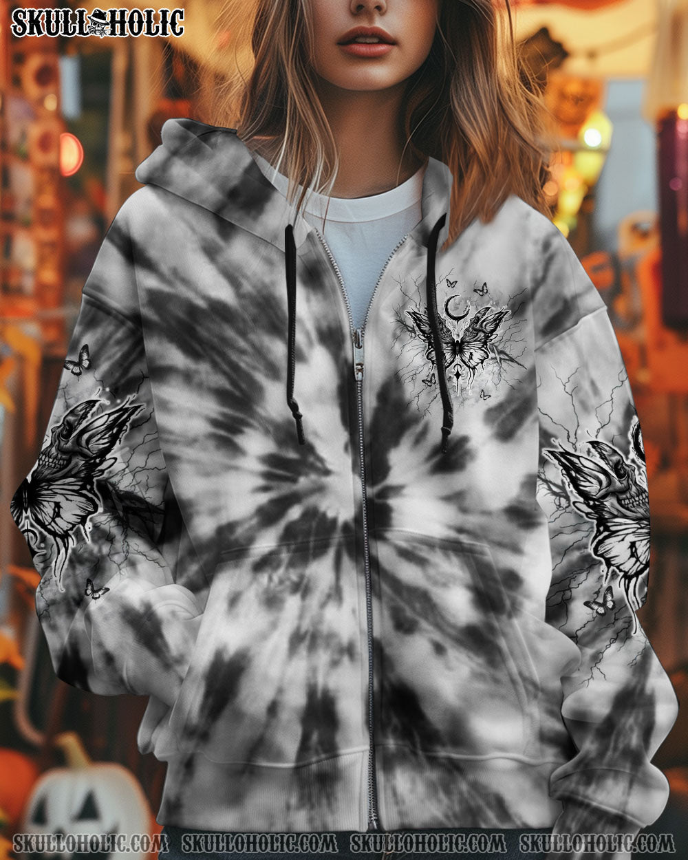 BLISSCORNERS KARMA FAIRY SKULL BUTTERFLY ALL OVER PRINT