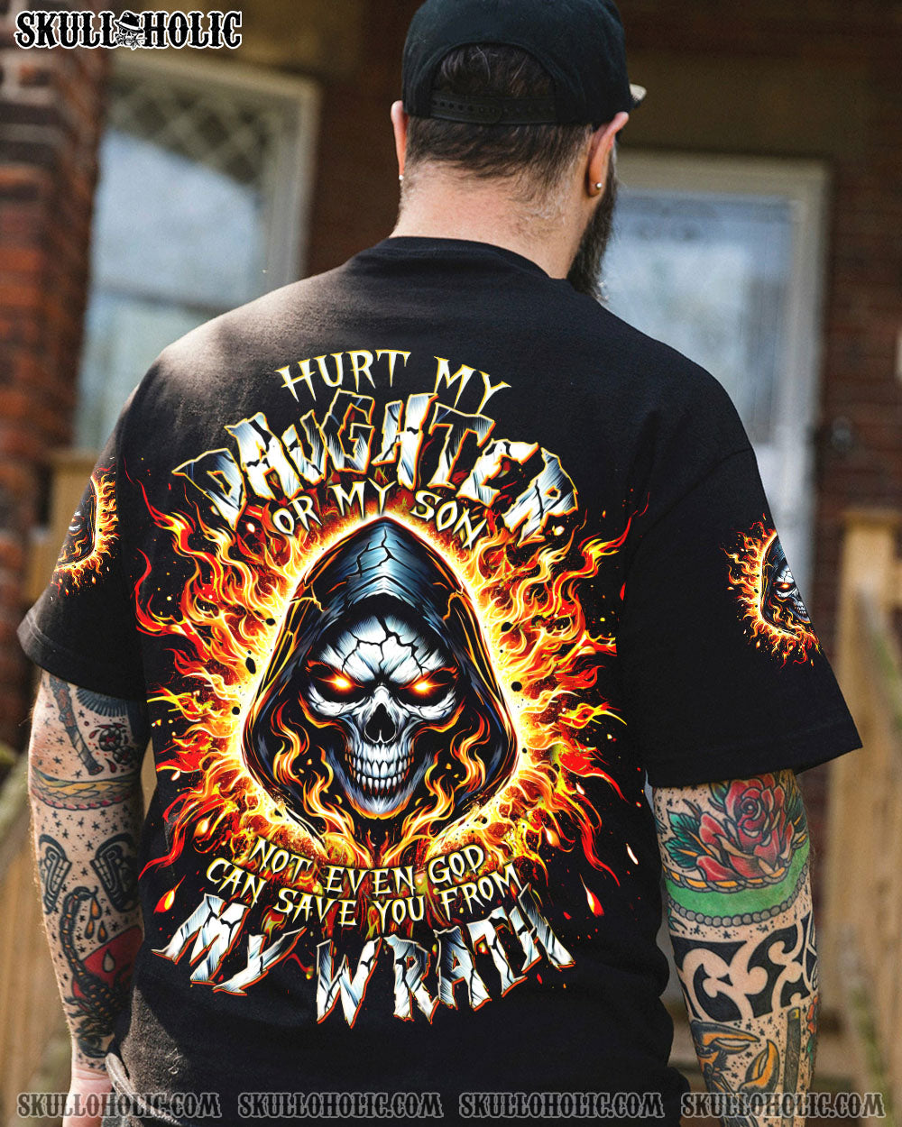 BLISSCORNERS HURT MY DAUGHTER OR MY SON REAPER ALL OVER PRINT
