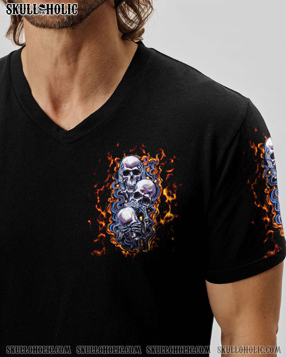 BLISSCORNERS STUCK BETWEEN IDK IDC AND IDGAF SKULL ALL OVER PRINT