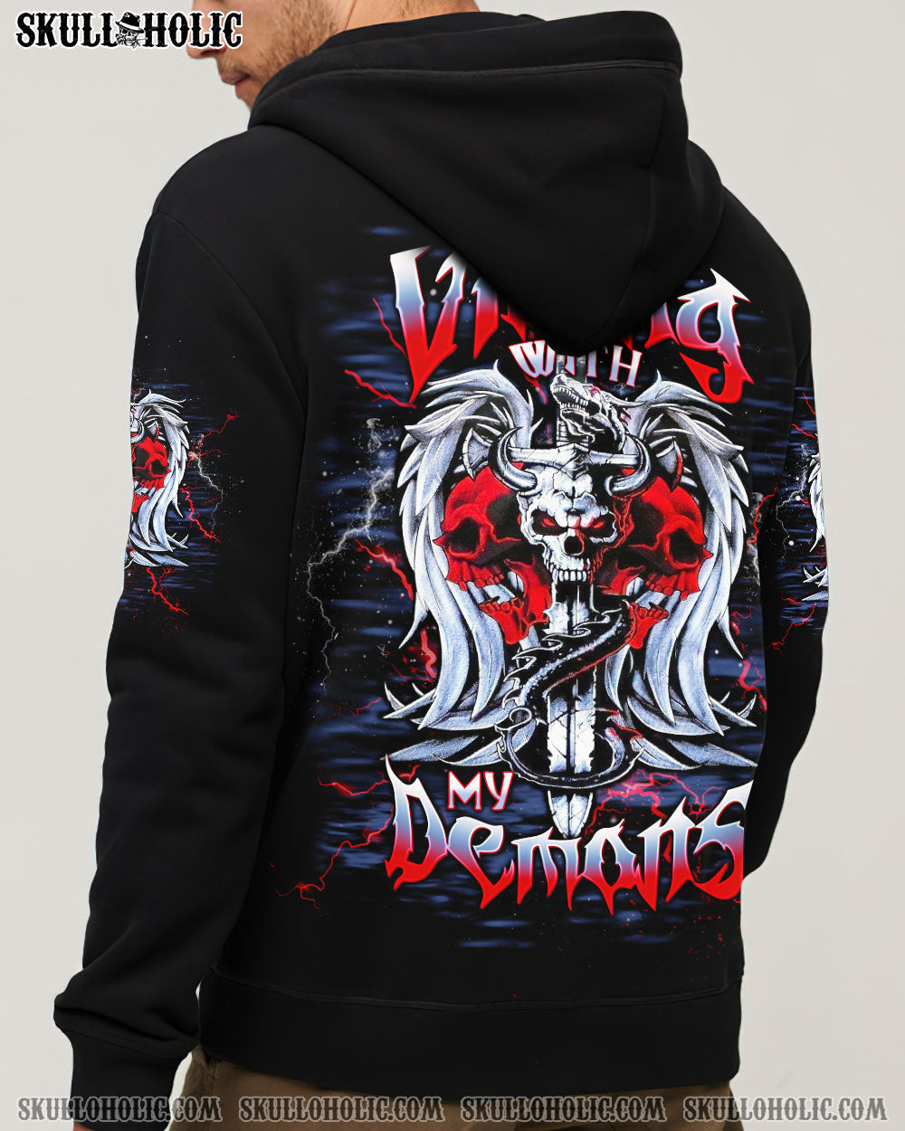 BLISSCORNERS VIBING WITH MY DEMONS ALL OVER PRINT