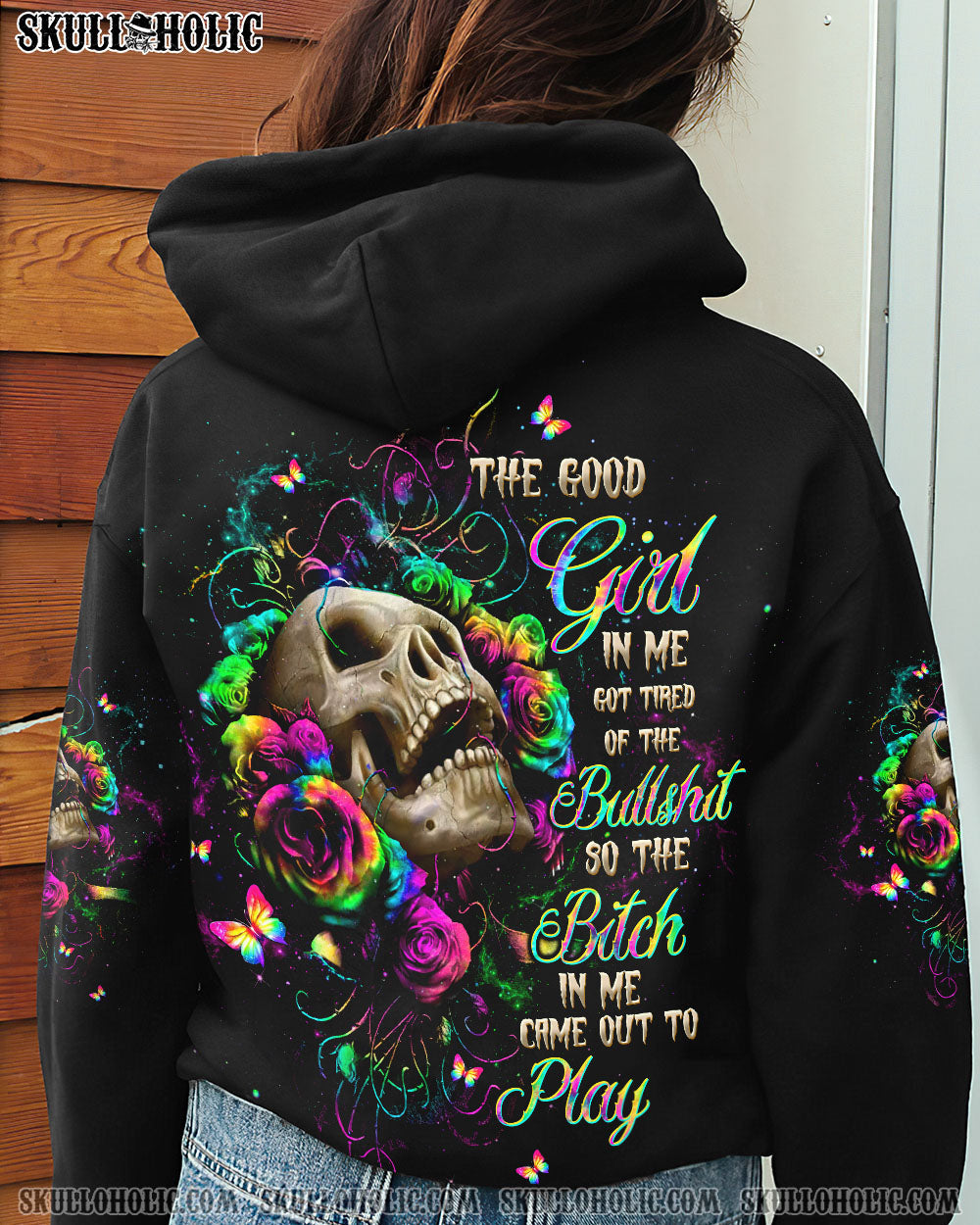 BLISSCORNERS THE GOOD GIRL IN ME ALL OVER PRINT