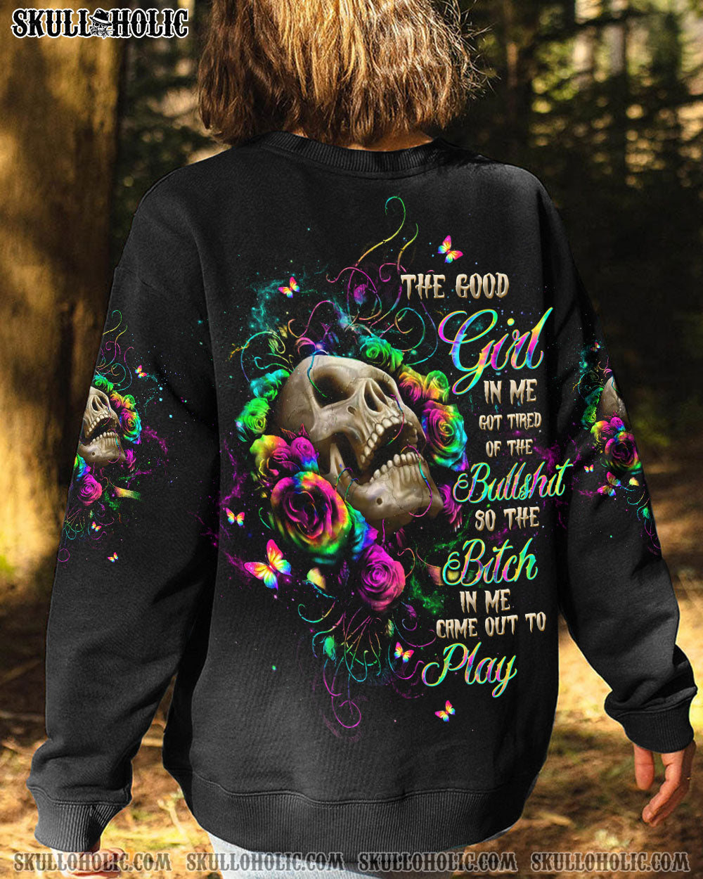 BLISSCORNERS THE GOOD GIRL IN ME ALL OVER PRINT