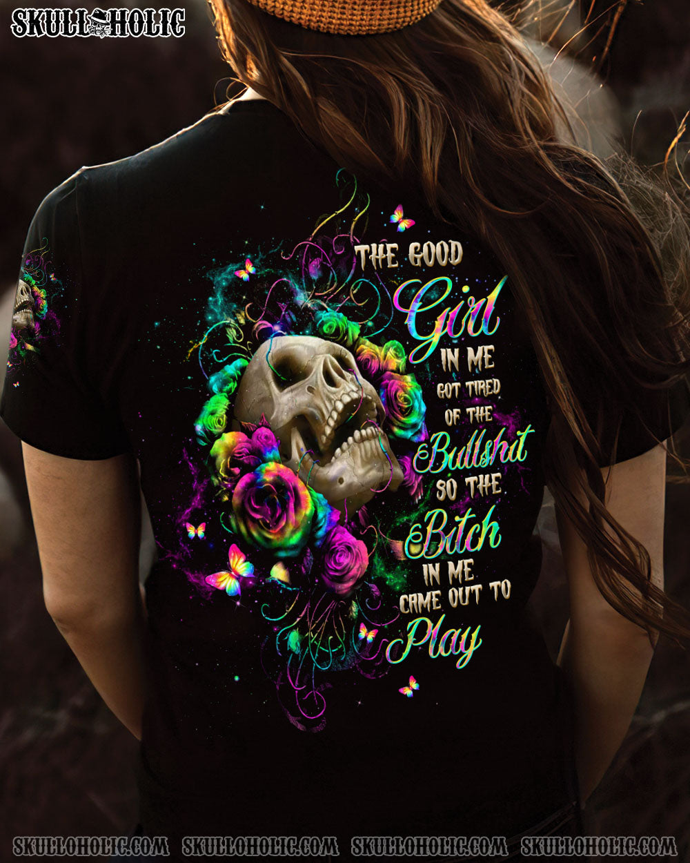 BLISSCORNERS THE GOOD GIRL IN ME ALL OVER PRINT