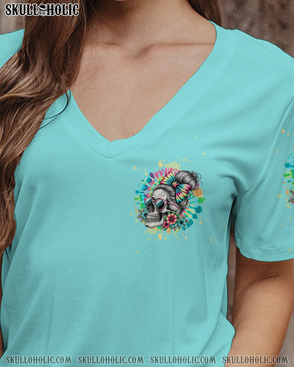BLISSCORNERS MY GIVE A F MESSY BUN TIE DYE ALL OVER PRINT