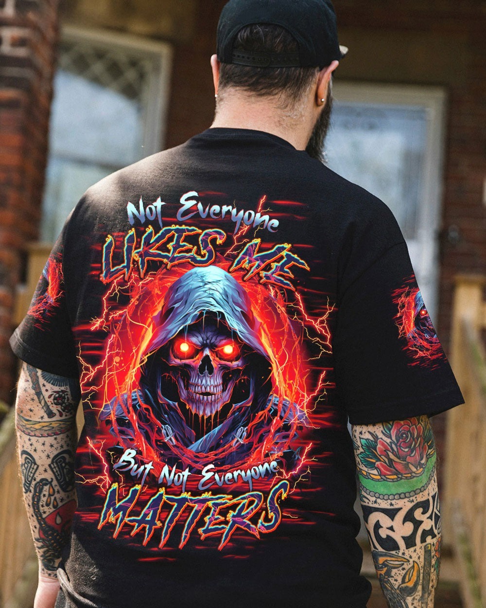 BLISSCORNERS NOT EVERYONE LIKES ME SKULL REAPER ALL OVER PRINT