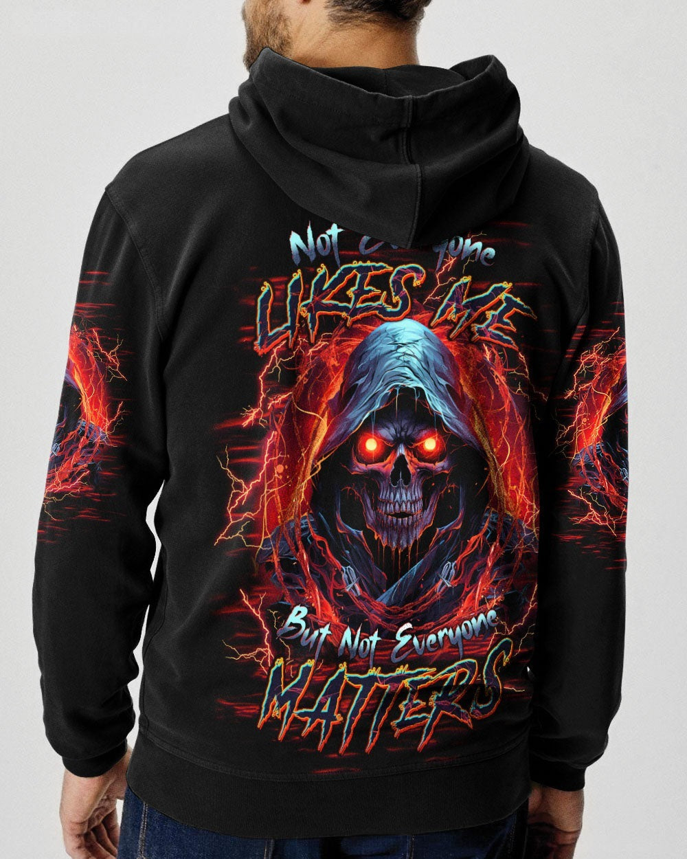 BLISSCORNERS NOT EVERYONE LIKES ME SKULL REAPER ALL OVER PRINT
