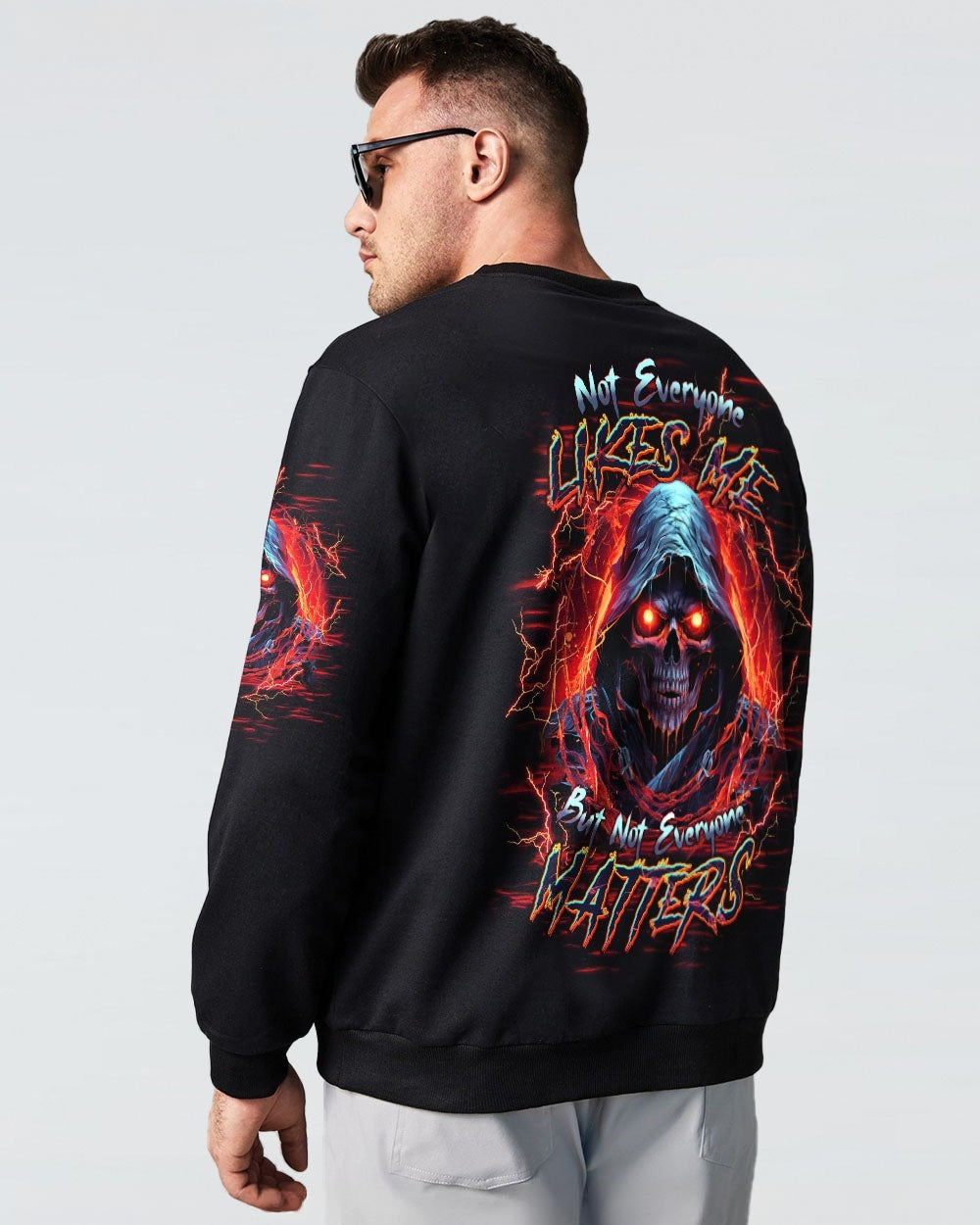 BLISSCORNERS NOT EVERYONE LIKES ME SKULL REAPER ALL OVER PRINT