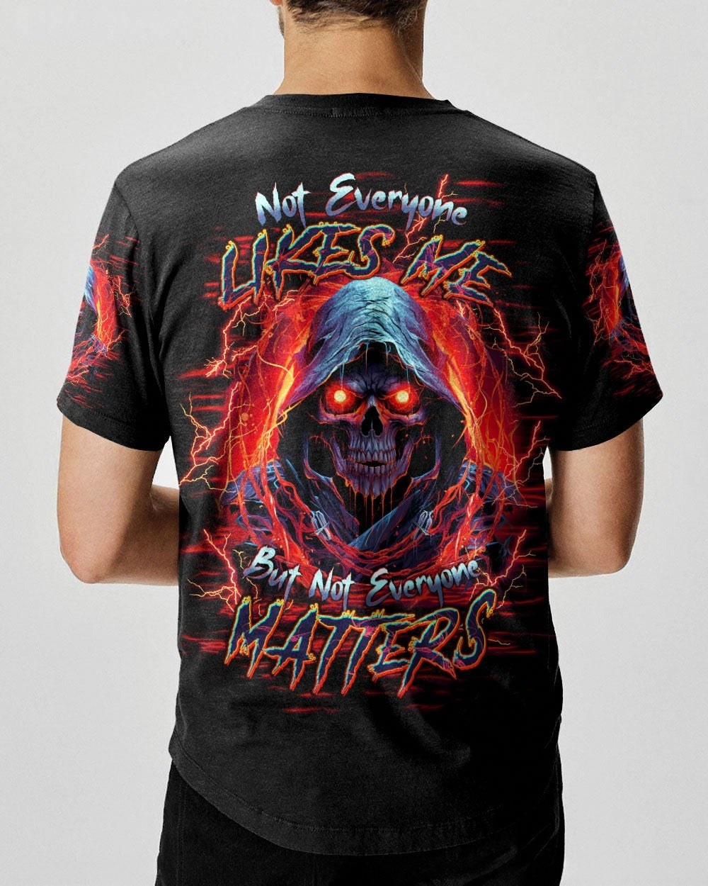 BLISSCORNERS NOT EVERYONE LIKES ME SKULL REAPER ALL OVER PRINT