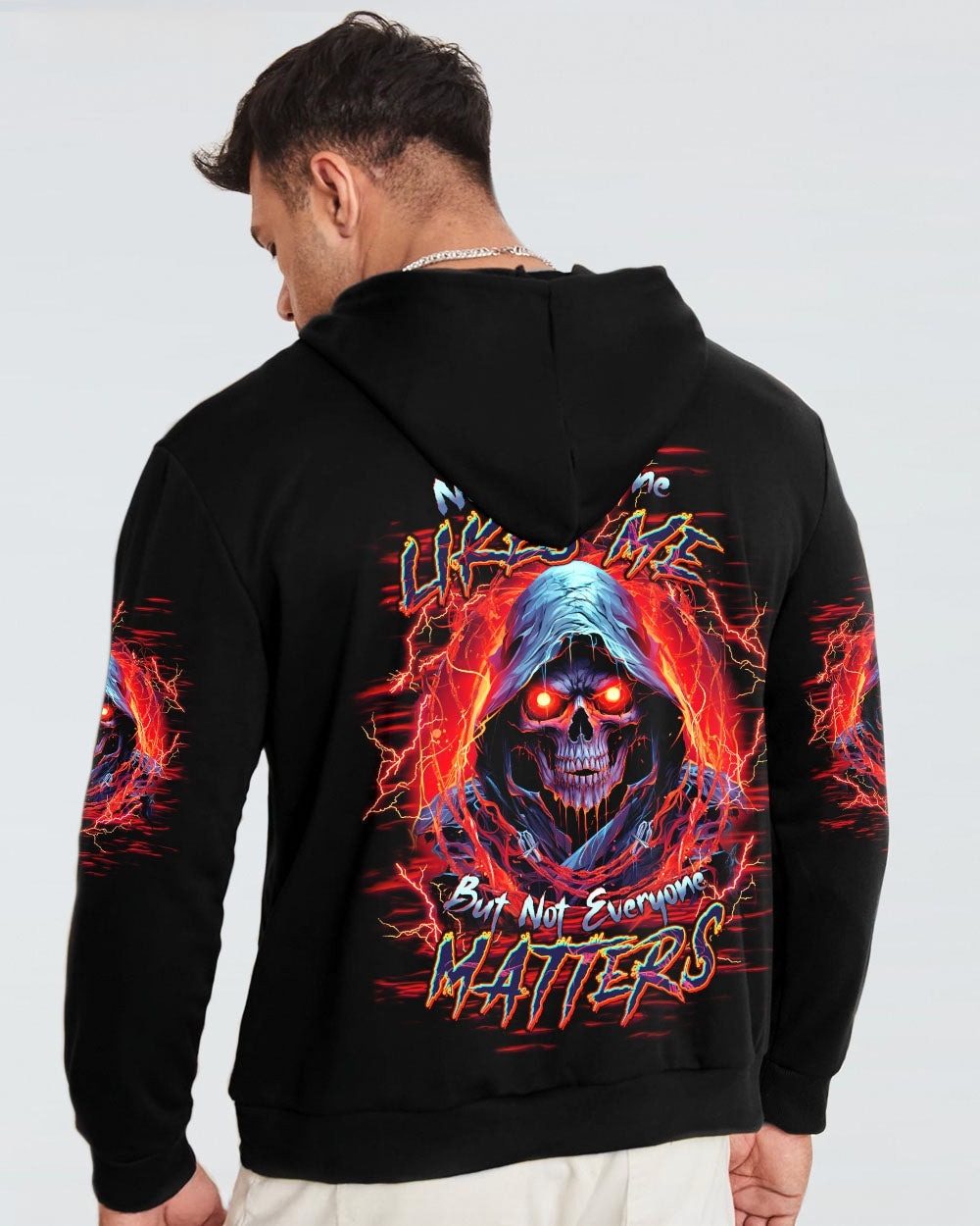 BLISSCORNERS NOT EVERYONE LIKES ME SKULL REAPER ALL OVER PRINT