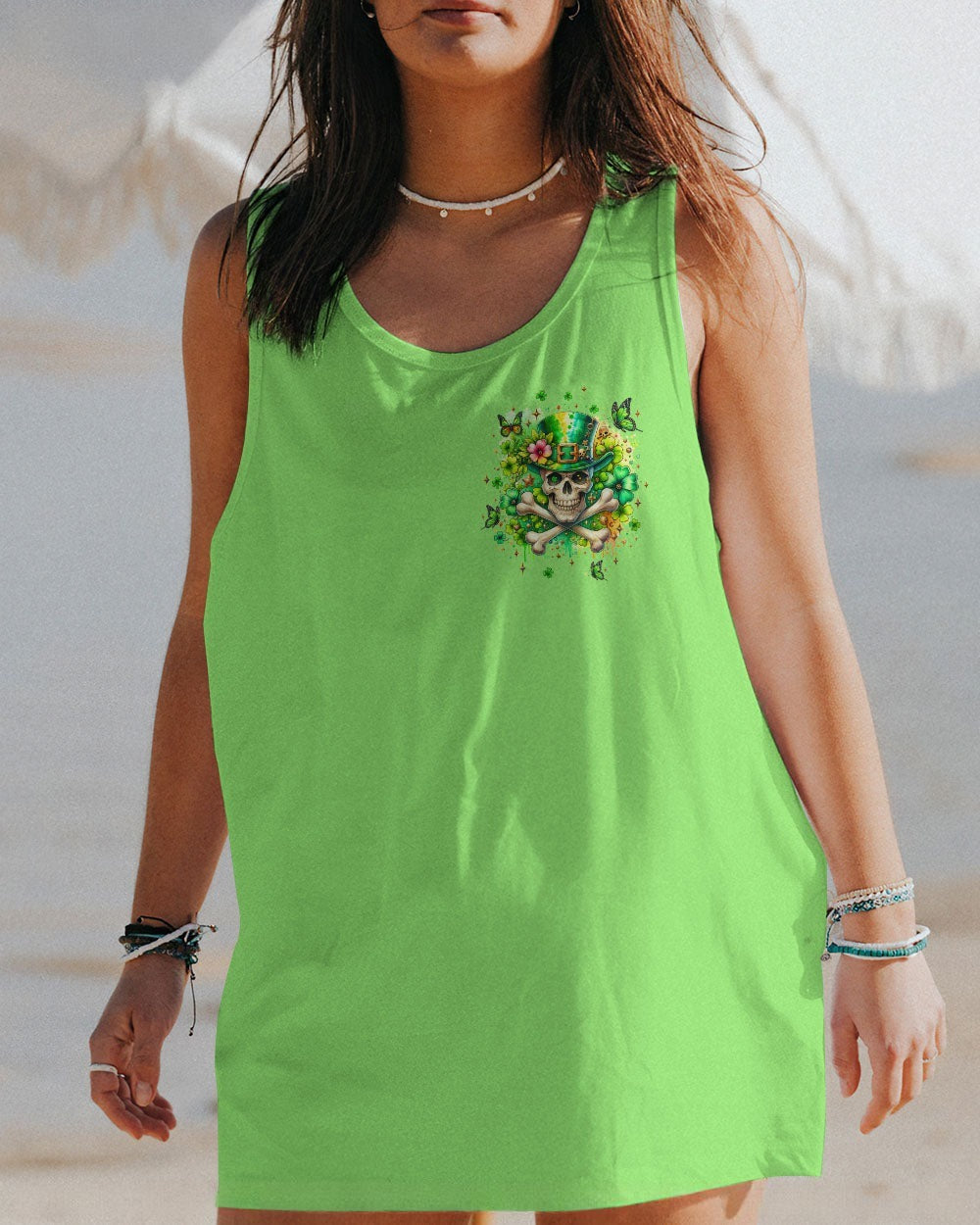 BLISSCORNERS LET THE SHENANIGANS BEGIN SKULL BONES PATRICK'S DAY ALL OVER PRINT