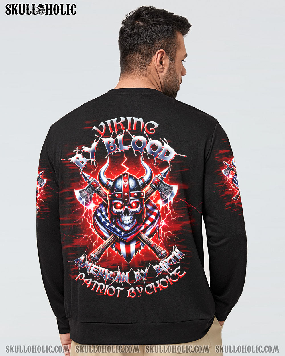 BLISSCORNERS VIKING BY BLOOD SKULL ALL OVER PRINT