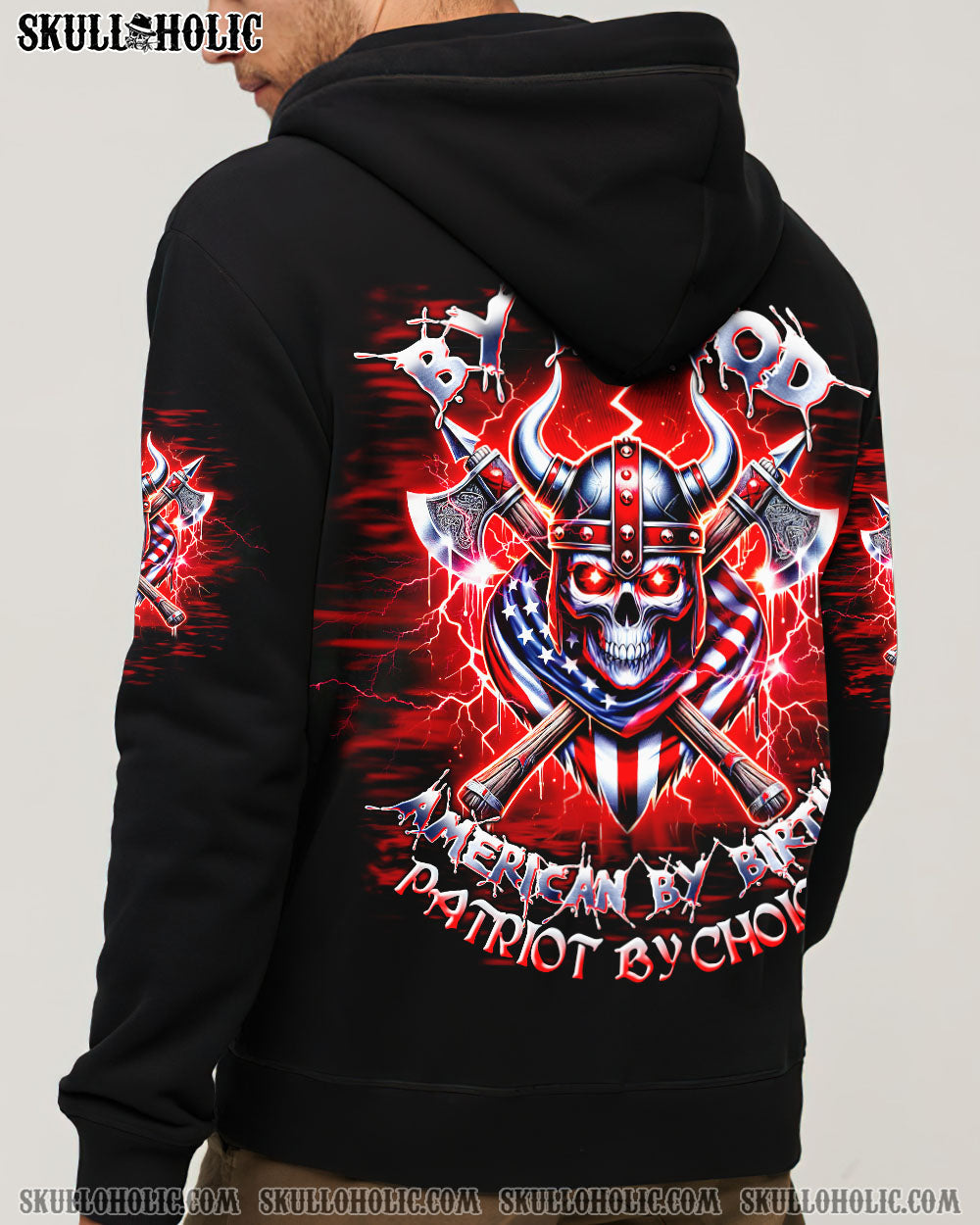 BLISSCORNERS VIKING BY BLOOD SKULL ALL OVER PRINT