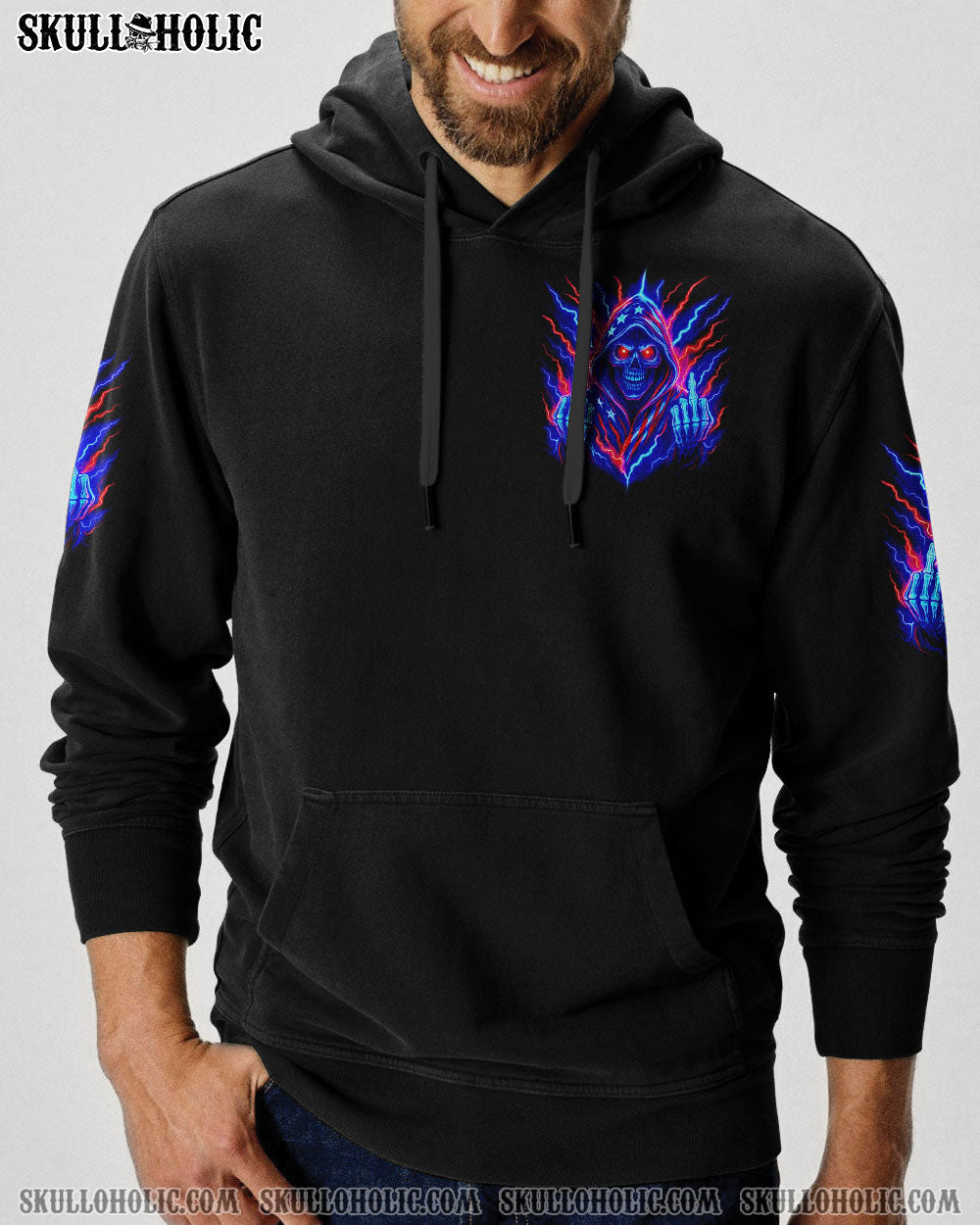 BLISSCORNERS I AM WHO I AM REAPER SKULL ALL OVER PRINT