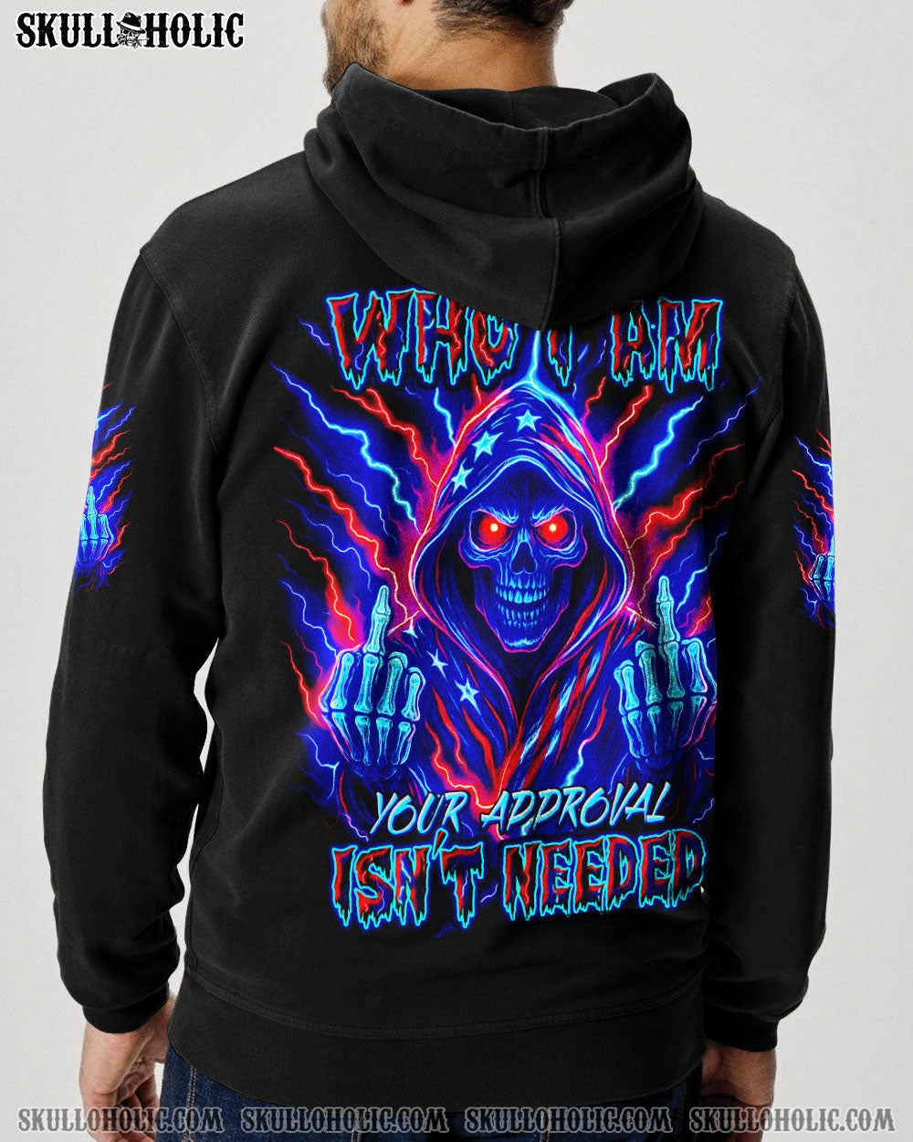 BLISSCORNERS I AM WHO I AM REAPER SKULL ALL OVER PRINT