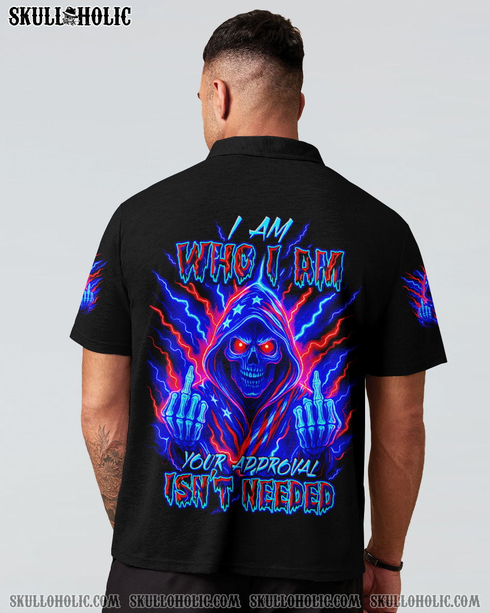 BLISSCORNERS I AM WHO I AM REAPER SKULL ALL OVER PRINT
