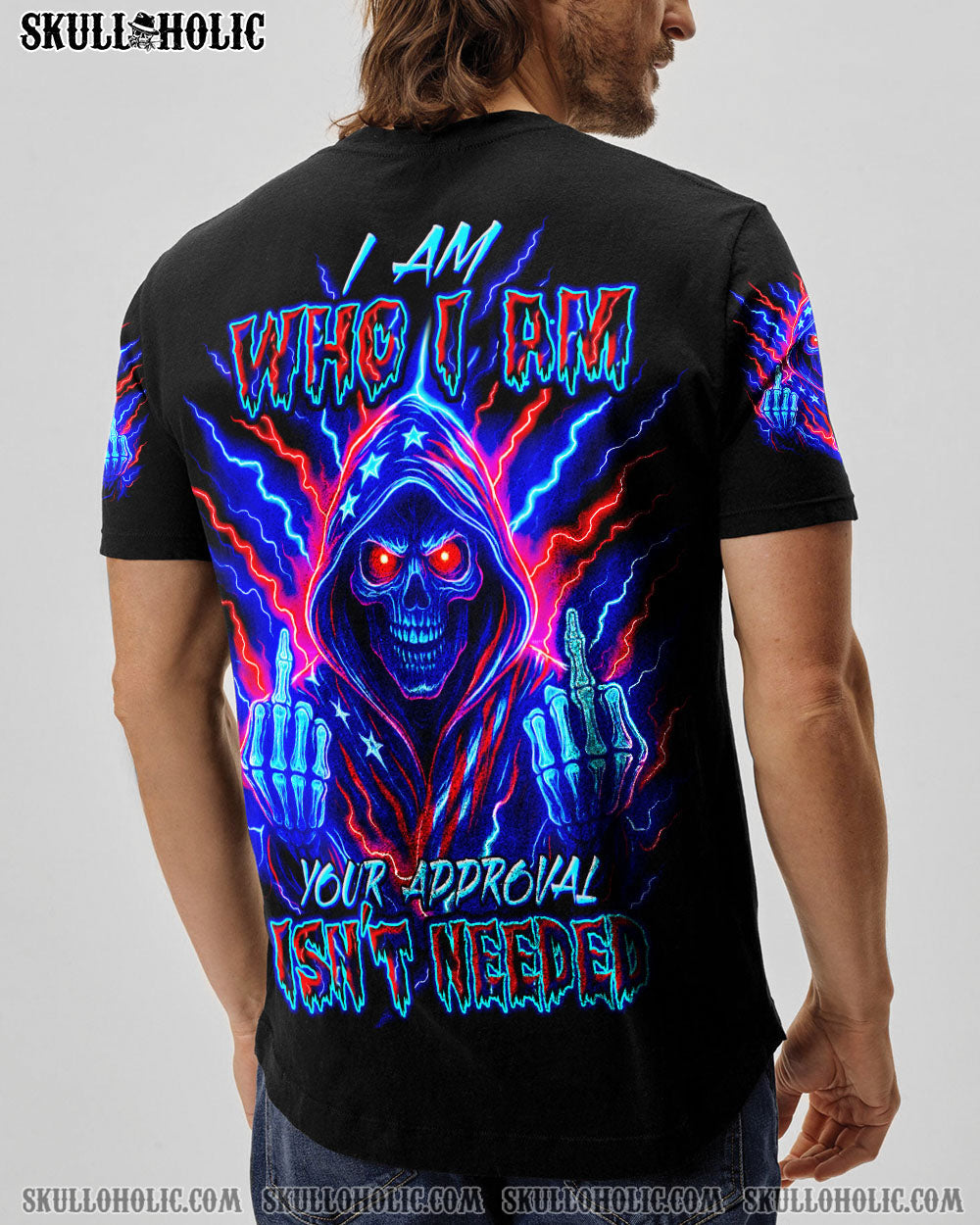 BLISSCORNERS I AM WHO I AM REAPER SKULL ALL OVER PRINT