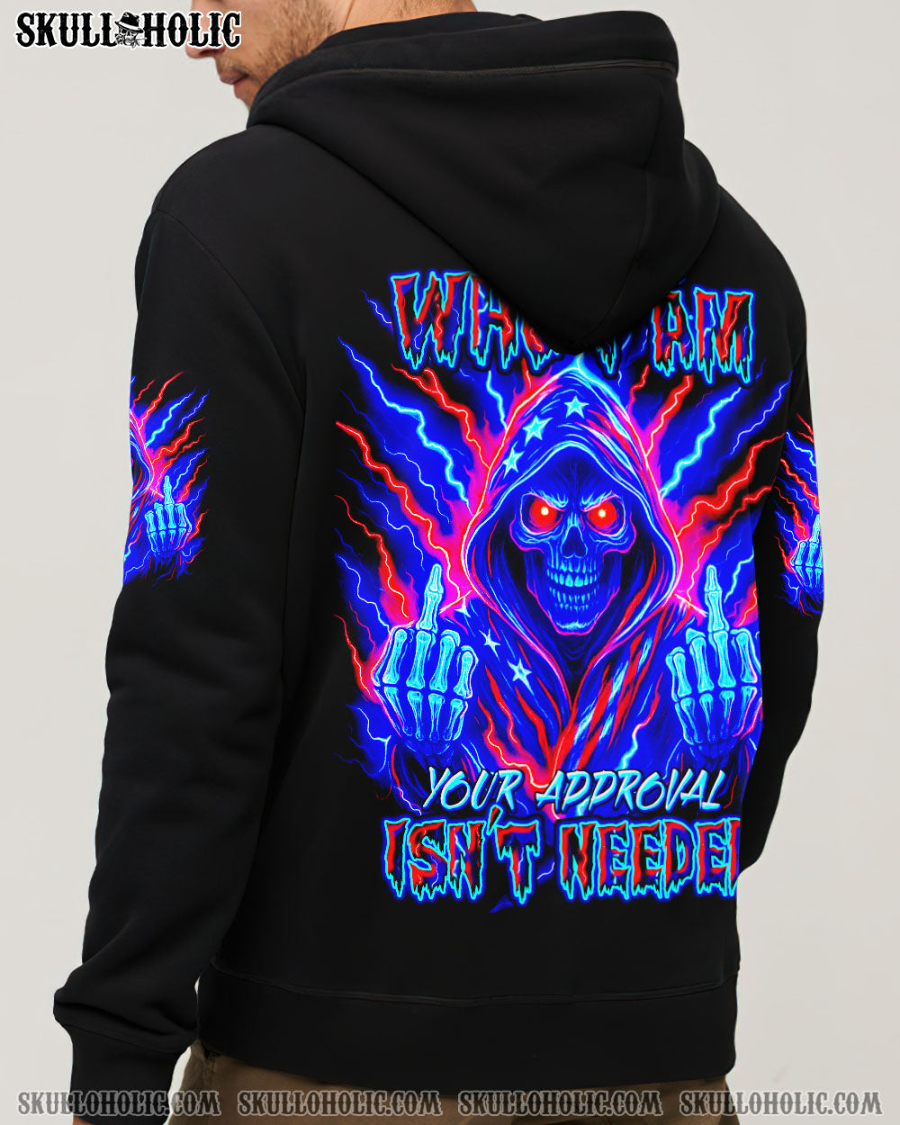 BLISSCORNERS I AM WHO I AM REAPER SKULL ALL OVER PRINT