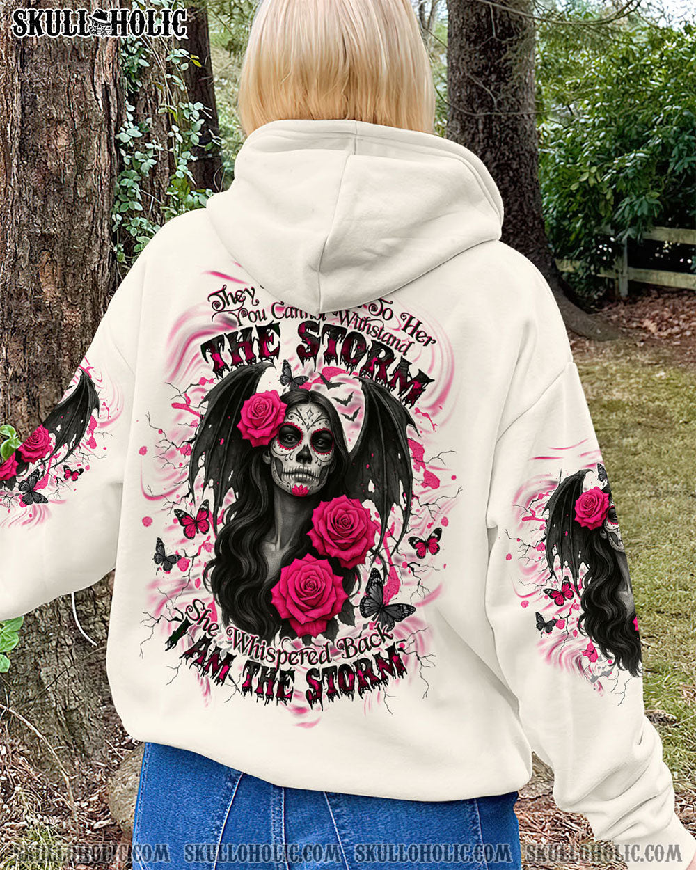 BLISSCORNERS I AM THE STORM SKULL LADY ALL OVER PRINT