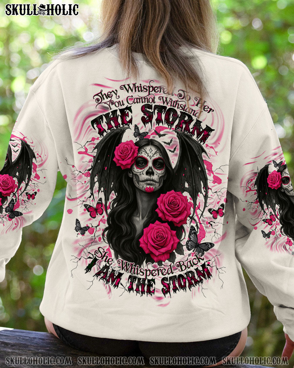 BLISSCORNERS I AM THE STORM SKULL LADY ALL OVER PRINT