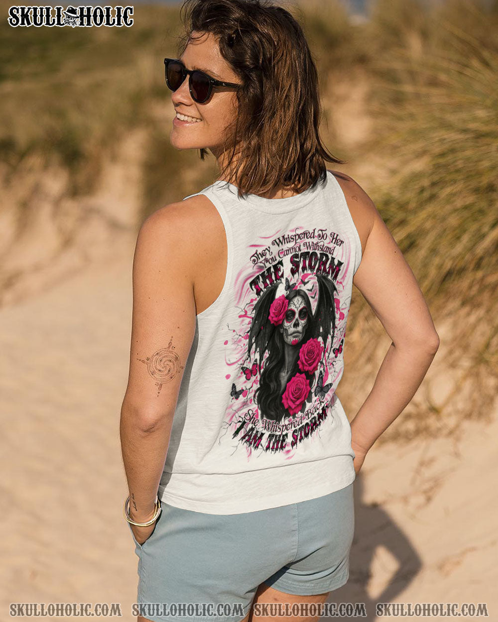 BLISSCORNERS I AM THE STORM SKULL LADY ALL OVER PRINT