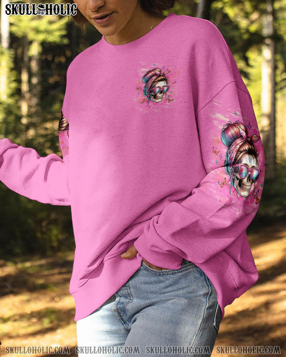 BLISSCORNERS YOU COULDN'T HANDLE ME MESSY BUN ALL OVER PRINT