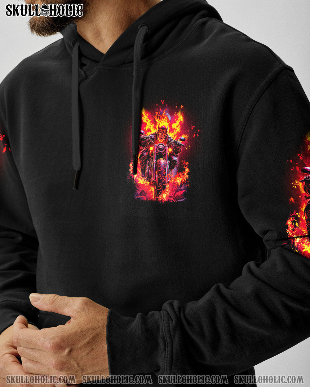 BLISSCORNERS TAKE IT OUT AND PLAY WITH IT BIKER SKULL ALL OVER PRINT