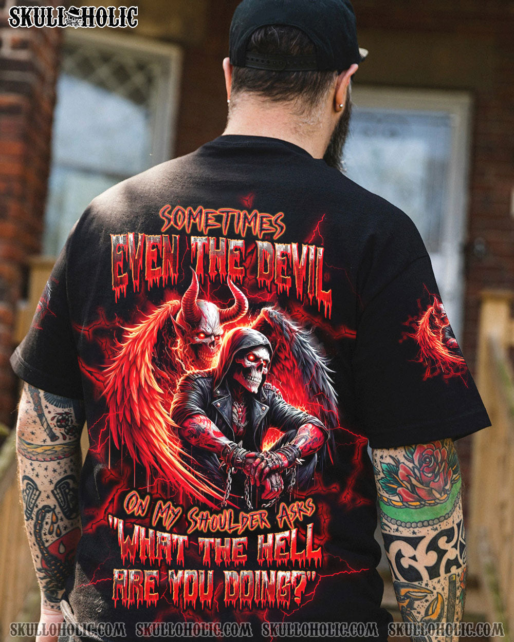 BLISSCORNERS SOMETIMES EVEN THE DEVIL ALL OVER PRINT