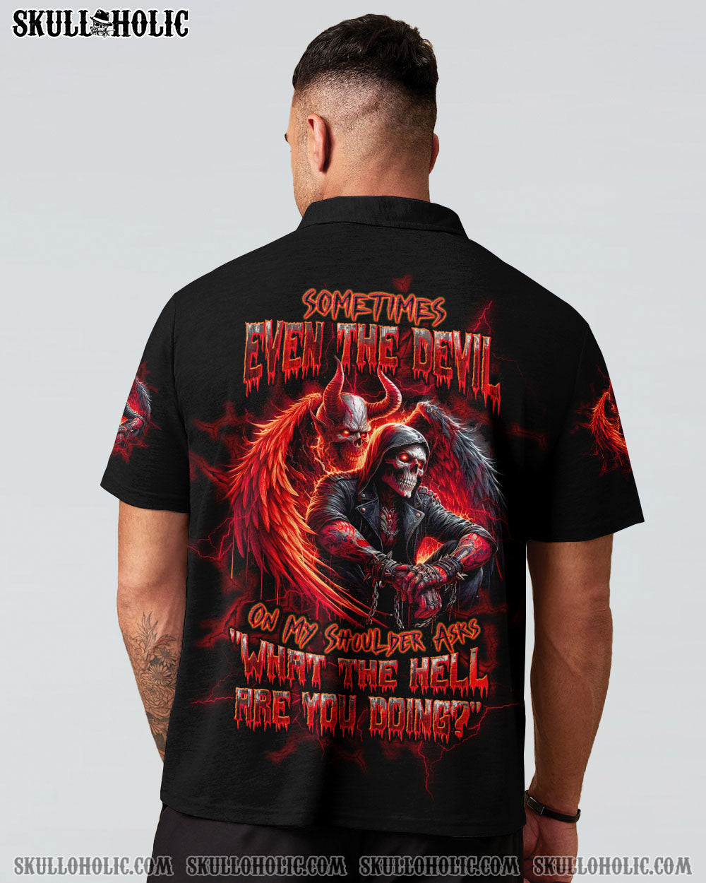BLISSCORNERS SOMETIMES EVEN THE DEVIL ALL OVER PRINT