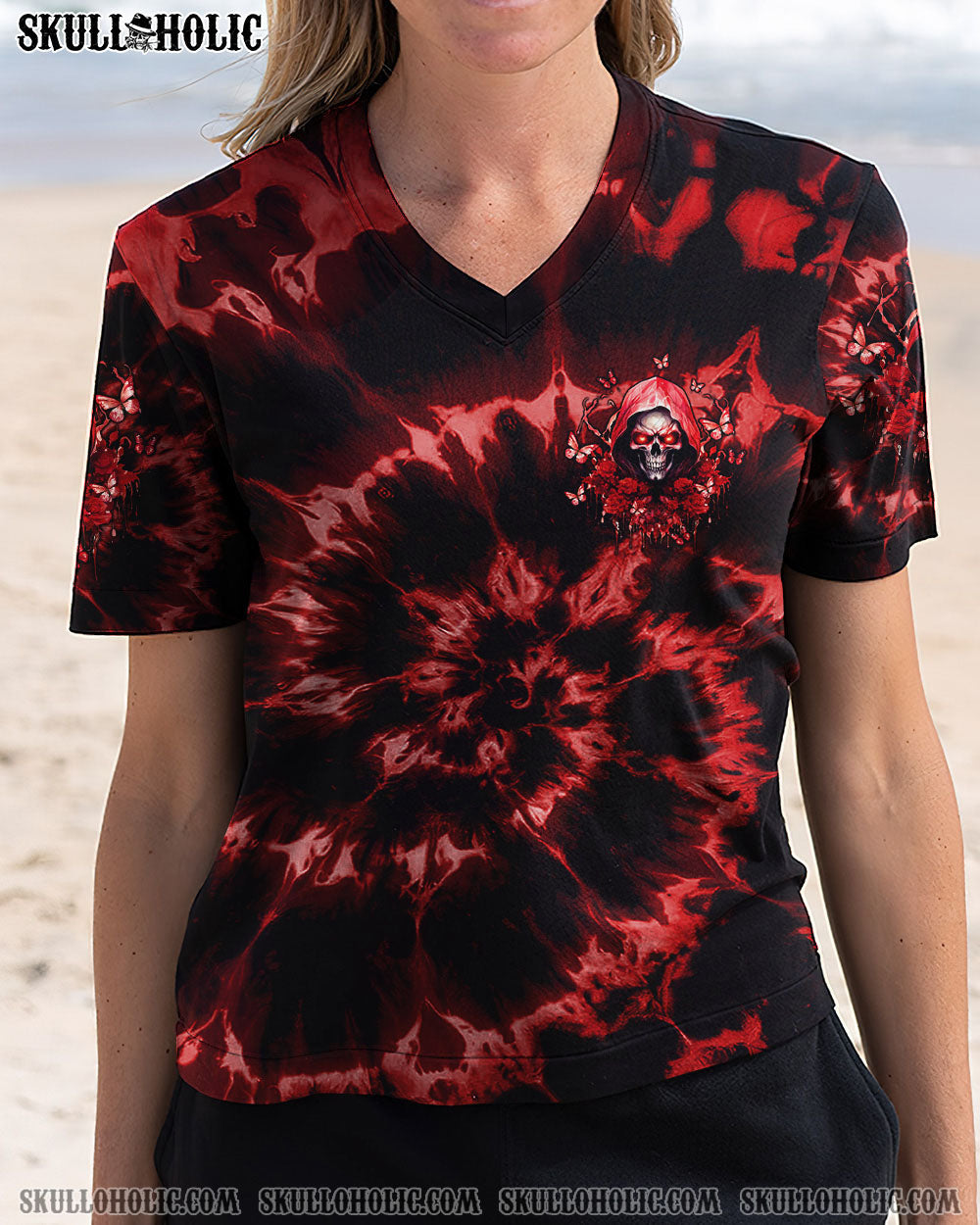 BLISSCORNERS JUDGE ME WHEN SKULL REAPER ROSE ALL OVER PRINT