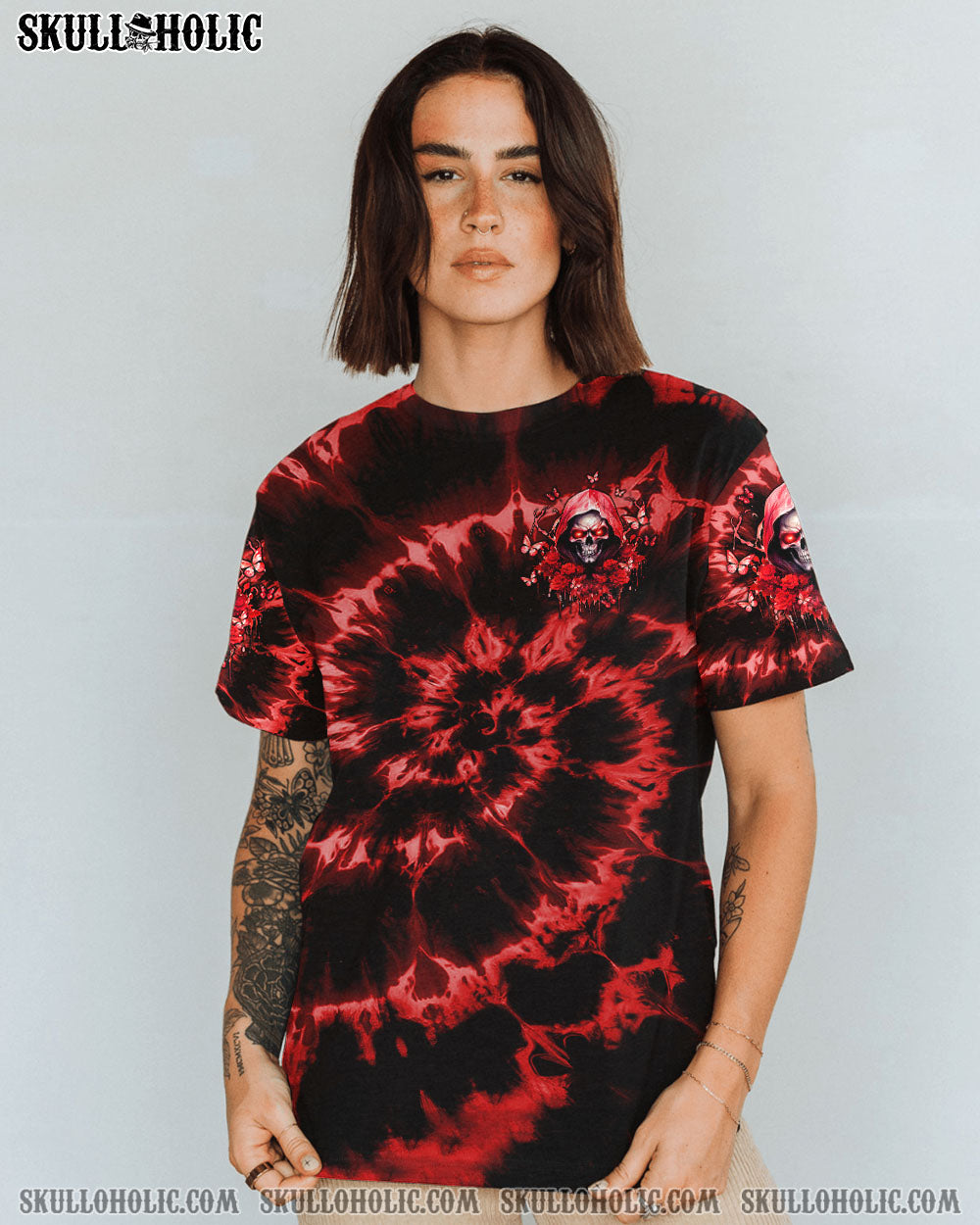 BLISSCORNERS JUDGE ME WHEN SKULL REAPER ROSE ALL OVER PRINT