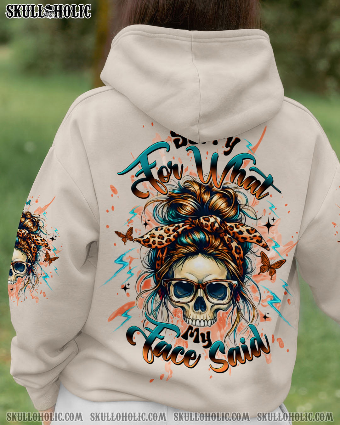BLISSCORNERS I AM THE STORM MESSY BUN ALL OVER PRINT