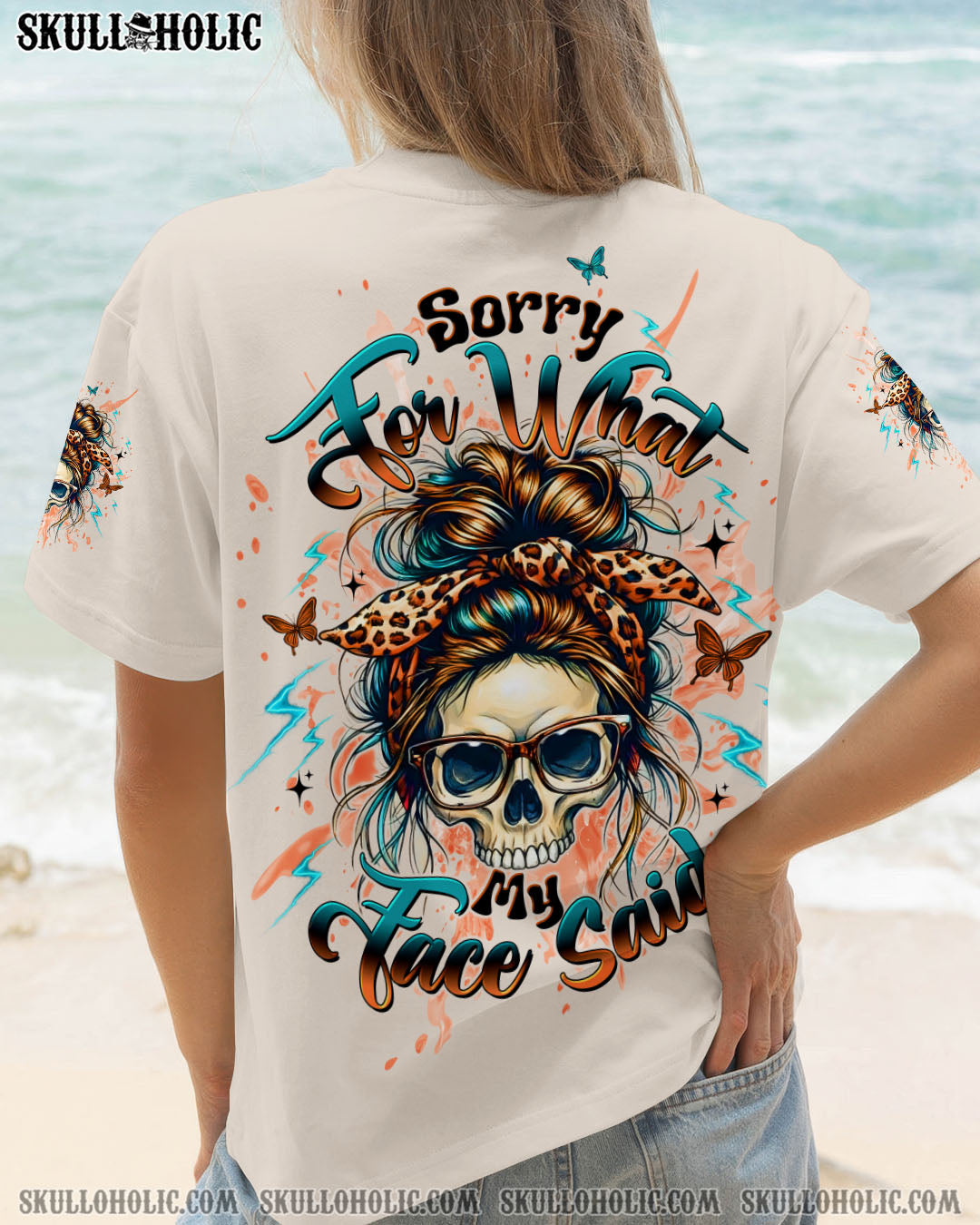BLISSCORNERS I AM THE STORM MESSY BUN ALL OVER PRINT