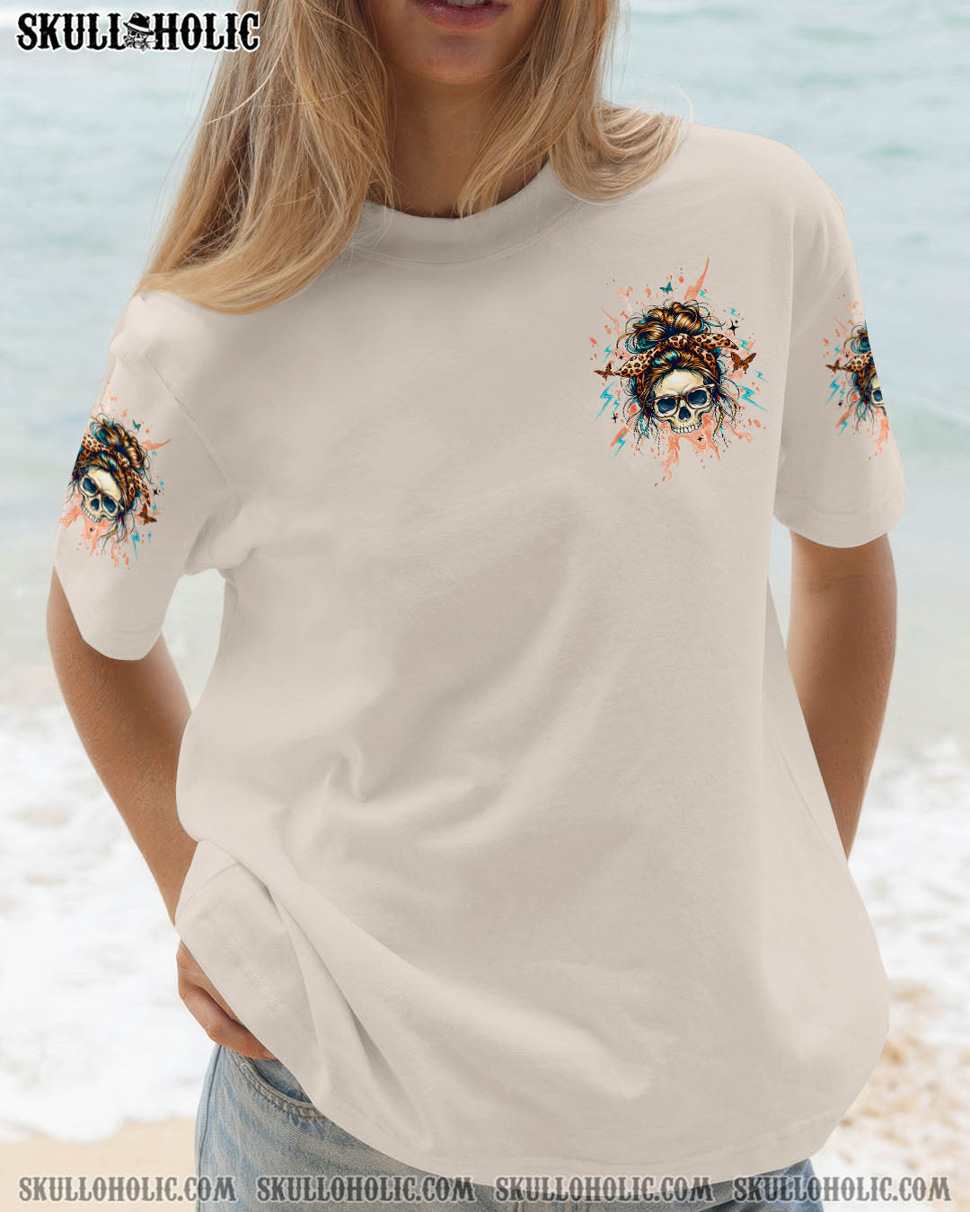 BLISSCORNERS I AM THE STORM MESSY BUN ALL OVER PRINT