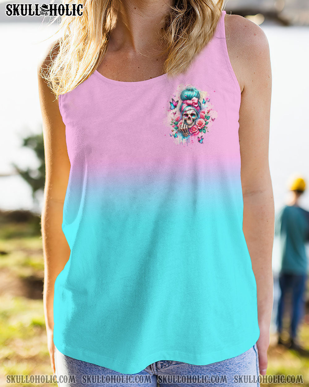 BLISSCORNERS THE GOOD GIRL IN ME MESSY BUN ALL OVER PRINT