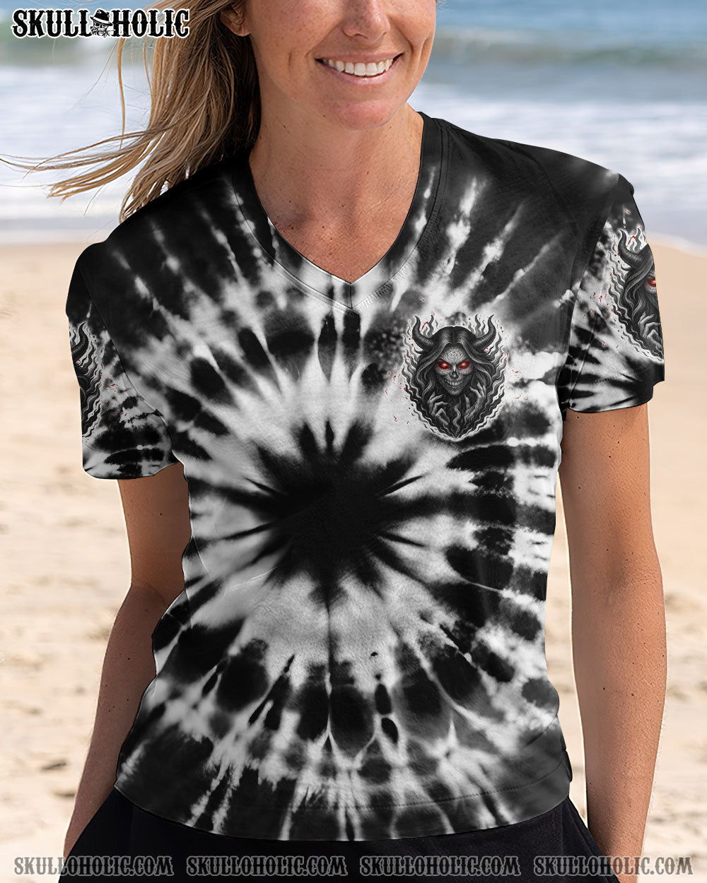BLISSCORNERS VIBING WITH MY DEMONS TIE DYE ALL OVER PRINT