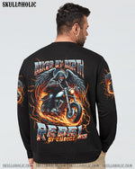 BLISSCORNERS BIKER BY BIRTH REBEL BY CHOICE SKULL ALL OVER PRINT
