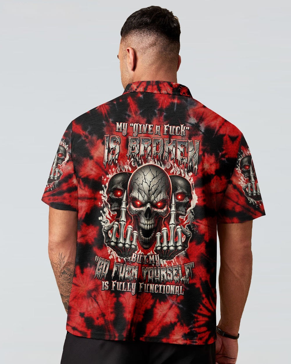 BLISSCORNERS MY GIVE A F IS BROKEN TIE DYE  ALL OVER PRINT
