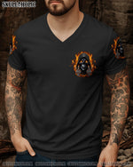 BLISSCORNERS BE CAREFUL FIRE SKULL REAPER ALL OVER PRINT